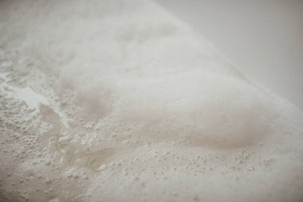 White Bathtub Foam Stock Image