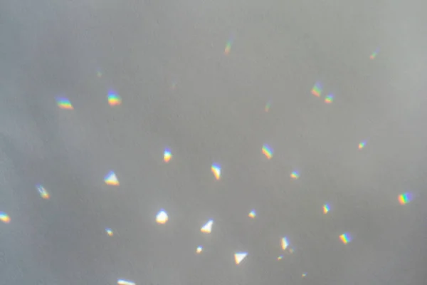 Ουράνιο Τόξο Φως Κρύσταλλο Διαρροή Επικαλύψει Φόντο Πρίσμα Γυάλινη Φωτοβολίδα — Φωτογραφία Αρχείου