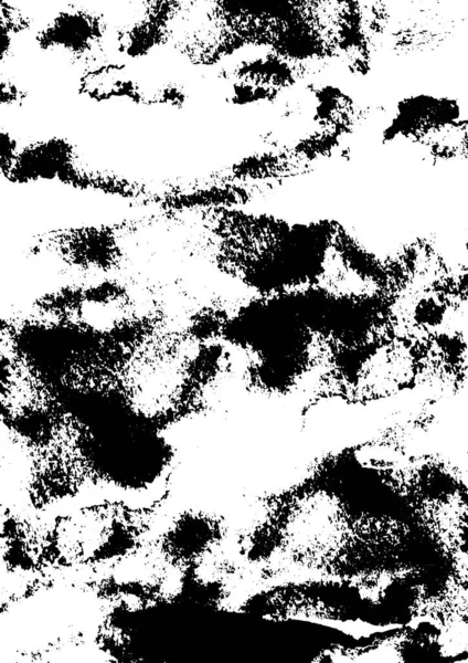Fond grunge texture noire et blanche. Surface monochrome foncé. Vieux motif vectoriel vintage — Image vectorielle