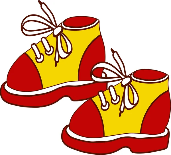Children Multi Colored Boots Vector Drawing — Stock Photo, Image