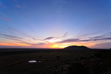 Afrika 'nın vahşi doğasının güzel bir resmi.