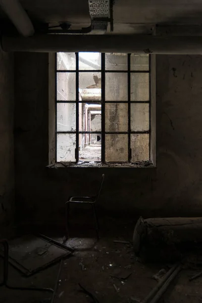Gambar Tempat Yang Menakutkan Rumah Sakit Jiwa Yang Ditinggalkan — Stok Foto