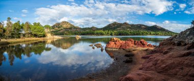 Bidderosa vahasında güzel bir gölet manzarası