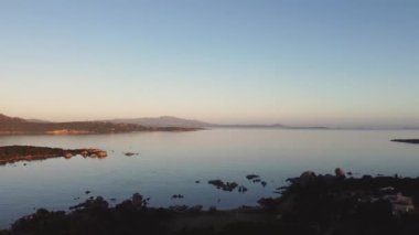Sardunya 'nın güzel bir konumunun insansız hava aracı görüntüsü