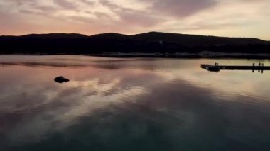 Sardunya 'nın güzel bir konumunun insansız hava aracı görüntüsü