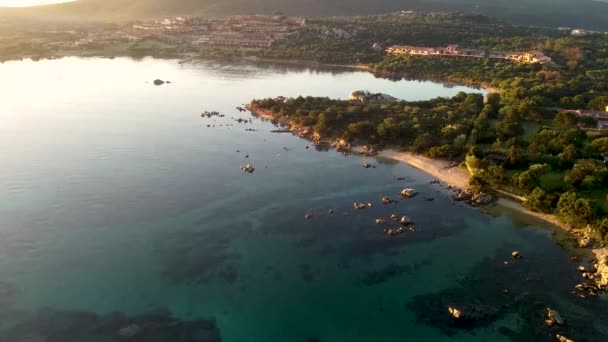 Una Vista Del Dron Una Hermosa Ubicación Sarda — Vídeo de stock