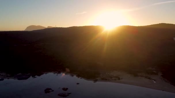 Een Drone Uitzicht Een Prachtige Sardijnse Locatie — Stockvideo