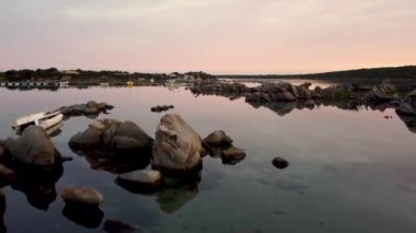 Sardunya 'nın güzel bir konumunun insansız hava aracı görüntüsü