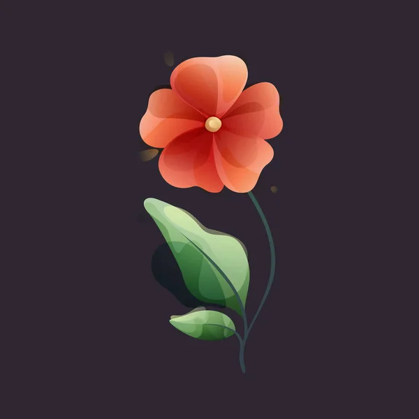 Υδατογραφία Λουλούδια Και Φύλλα Βότανα Όπως Παιώνιες Χαμομήλι Και Μπουμπούκια — Διανυσματικό Αρχείο