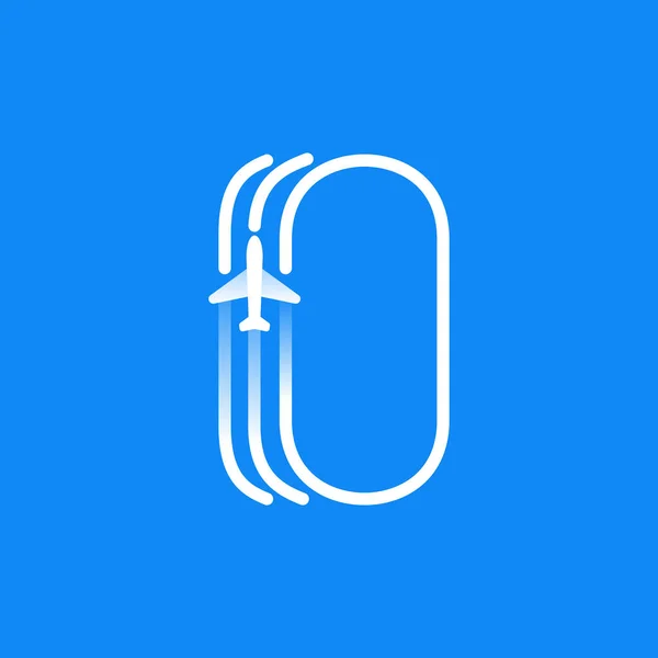 Letter Logo Bestaat Uit Drie Parallelle Lijnen Met Een Vlakke — Stockvector