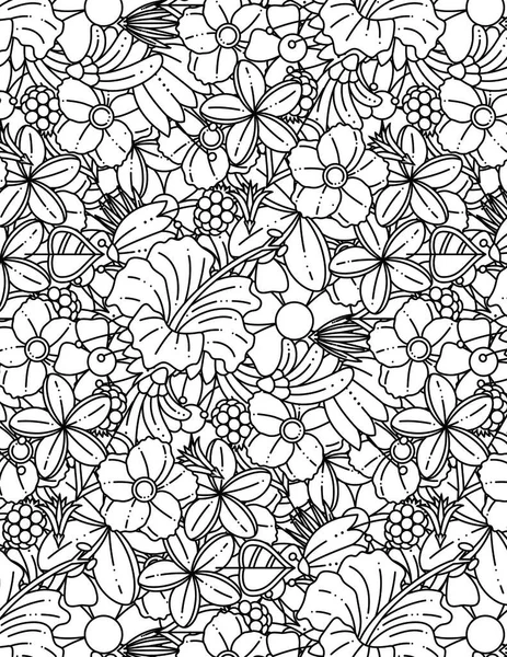 Soyut karalama arkaplanı olan yetişkinler için boyama sayfası. Çiçek Mandala Deseni Renk Sayfası.