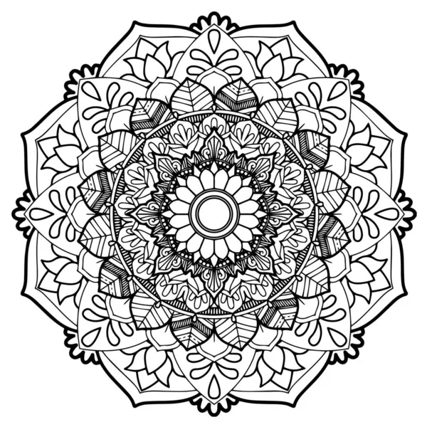Circular Pattern Form Mandala Henna Mehndi Tattoo Decoration Decorative Ornament — Stock Photo, Image