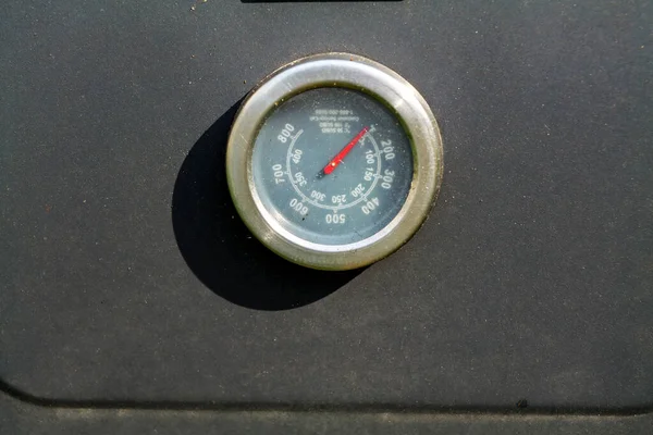 Grill Thermometer Close High Quality Photo — Foto de Stock