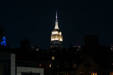 Manhattan 'ın göbeğinde New York City silueti. Yüksek kaliteli fotoğraf.