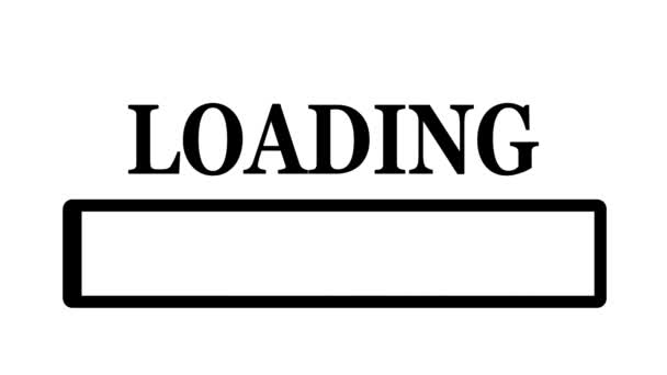 Loading Bar Animation Futuristic Updating Progress Bar Loading Transfer Download — Stock Video