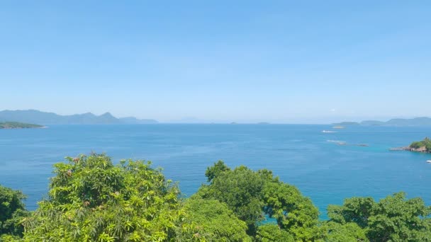 Yüksek Bir Yerden Görülen Güzel Deniz Yatağı Angra Dos Reis — Stok video