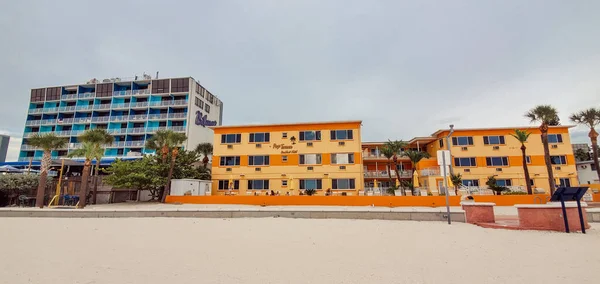 Famous Art Deco Treasure Island Florida Beach Hotels — Stock Photo, Image