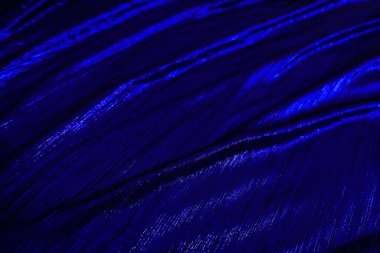 Blue velvet fabric texture used as background. Empty Bluefabric background of soft and smooth textile material. There is space for text.	