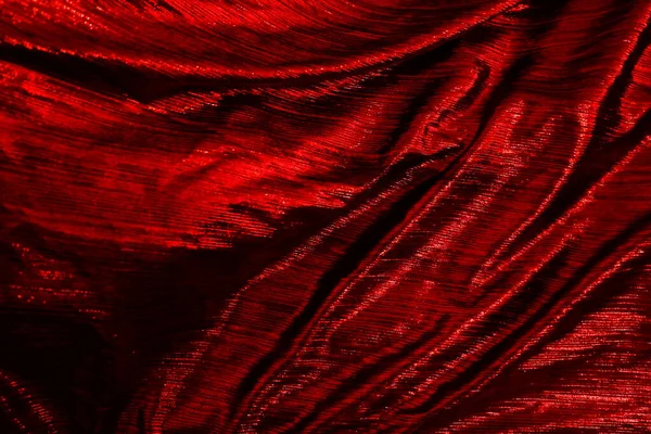 Red Reflect Velvet Fabric Texture Used Background Empty Red Fabric — Stock Photo, Image