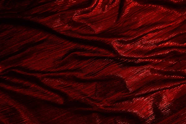 Red Reflect Velvet Fabric Texture Used Background Empty Red Fabric — Stock Photo, Image