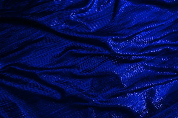 Blue Velvet Fabric Texture Used Background Empty Bluefabric Background Soft — стоковое фото