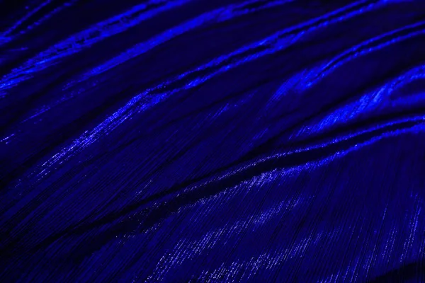 Blue Velvet Fabric Texture Used Background Empty Bluefabric Background Soft — Foto de Stock