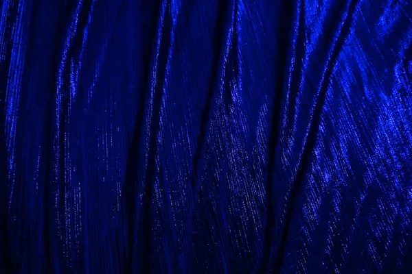Blue Velvet Fabric Texture Used Background Empty Bluefabric Background Soft — Foto Stock