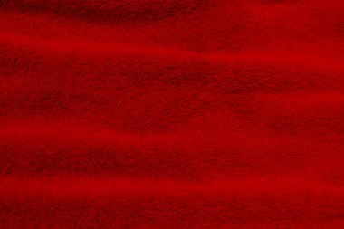 Red clean wool texture background. light natural sheep wool. red seamless cotton. texture of fluffy fur for designers. close-up fragment red wool carpet.	