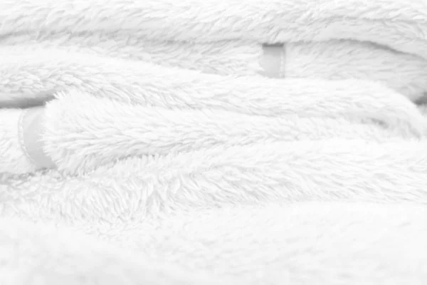 白いきれいなウールの質感の背景 軽い天然羊のウール 白いシームレスコットン デザイナーのためのふわふわの毛皮の質感 クローズアップフラグメント白いウールカーペット — ストック写真