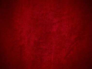Dark red velvet fabric texture used as background. Empty dark red fabric background of soft and smooth textile material. There is space for text..	