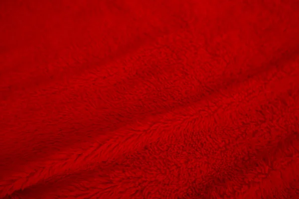 Red Clean Wool Texture Background Light Natural Sheep Wool Red — Stock Photo, Image