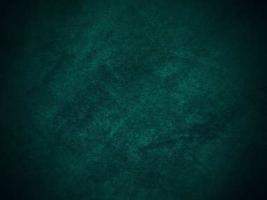 Dark green old velvet fabric texture used as background. Empty green fabric background of soft and smooth textile material. There is space for text..	