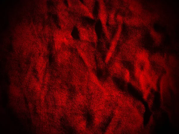 Dark Red Velvet Fabric Texture Used Background Empty Dark Red — Zdjęcie stockowe