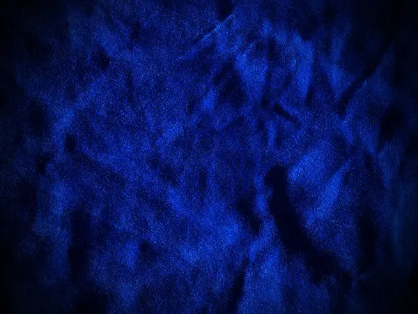 Dark Blue Velvet Fabric Texture Used Background Empty Dark Blue — Zdjęcie stockowe