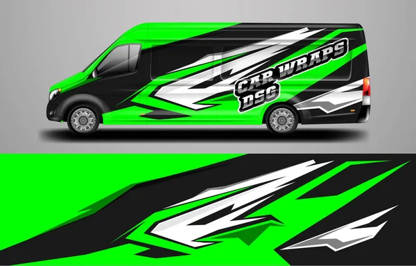 Car Wrap Van Design Vector — Image vectorielle