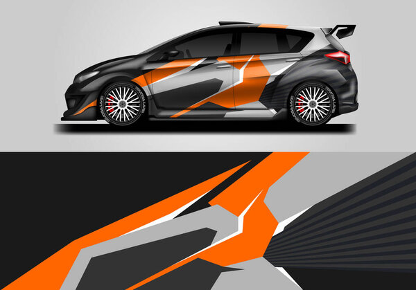 Car Wrap Design Vector Ready Print And Editable