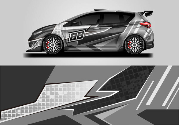 Car Wrap Design Vector Ready Print And Editable