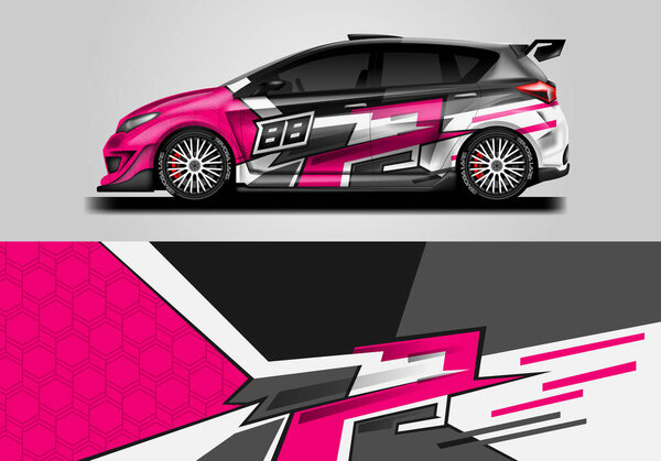 Car Wrap Design Vector Ready Print And Editable