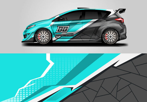 Car Wrap Design Vector Ready Print And Editable