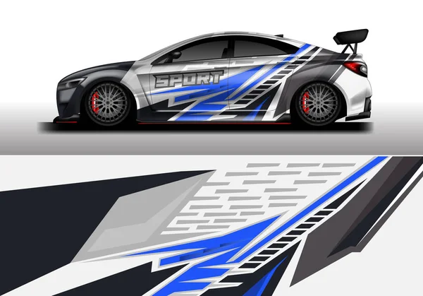 Car Wrap Design Background Sport Vector — 스톡 벡터