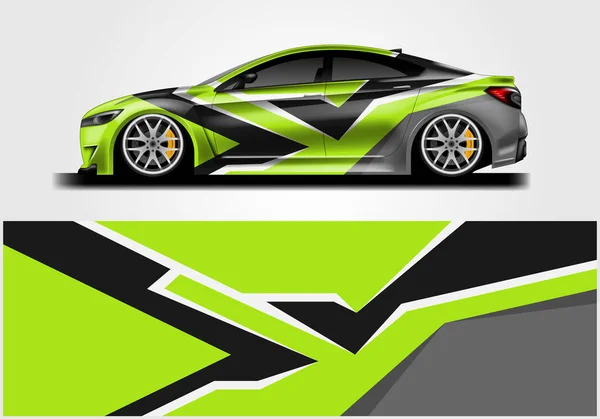 Car Wrap Design Background Sport Vector — 스톡 벡터