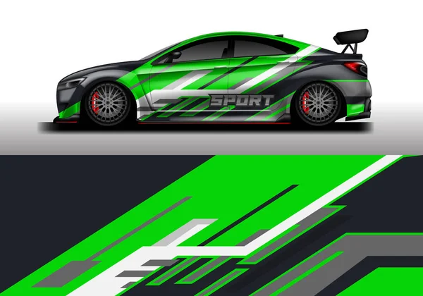 Car Wrap Design Background Sport Vector — 스톡 벡터