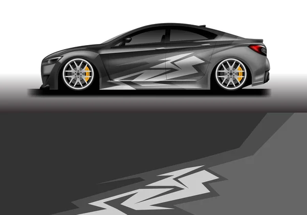 Car Wrap Design Hintergrund Sport Vector — Stockvektor