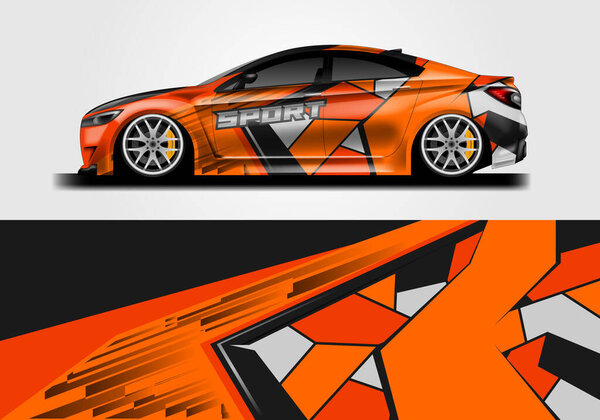 Car Wrap Vector Design Ready Print And Editable