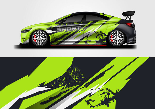 Car Wrap Vector Design Ready Print And Editable