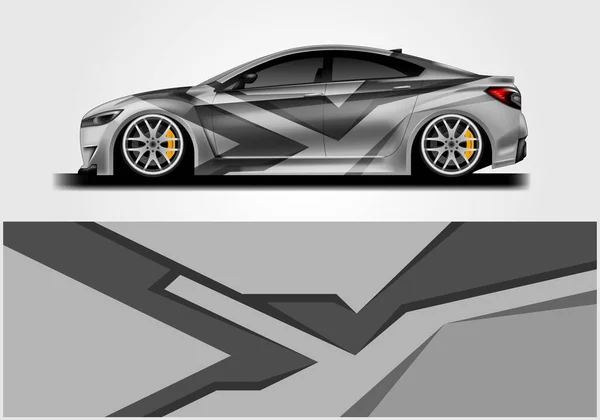 Car Wrap Vector Ontwerp Klaar Afdrukken Bewerkbaar — Stockvector