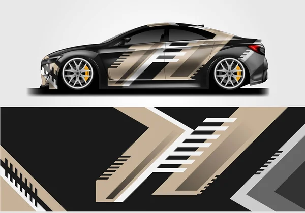 Car Wrap Design Sport Hintergrund Vektor — Stockvektor