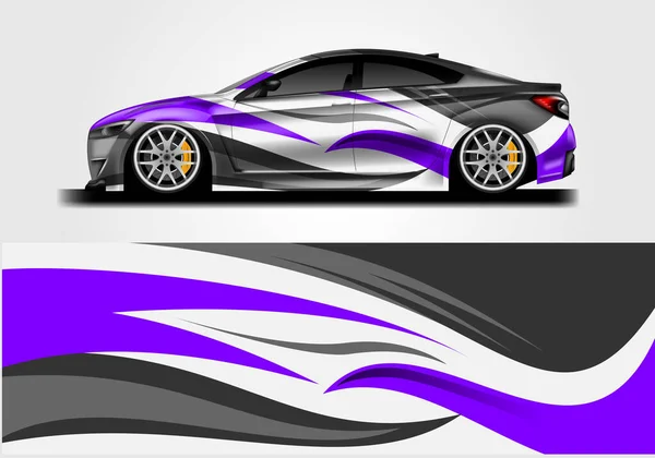 Car Wrap Design Sport Hintergrund Vektor — Stockvektor