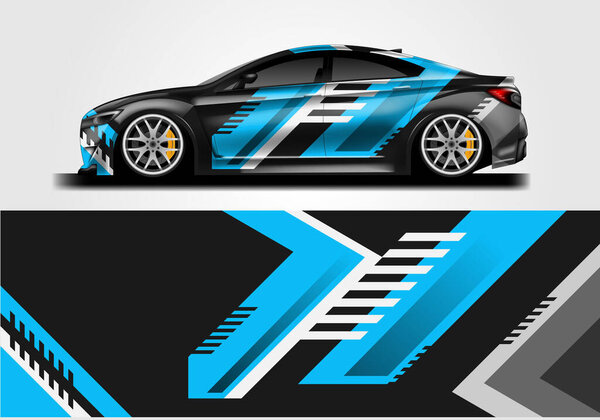 Car Wrap Design , Sport Background Vector