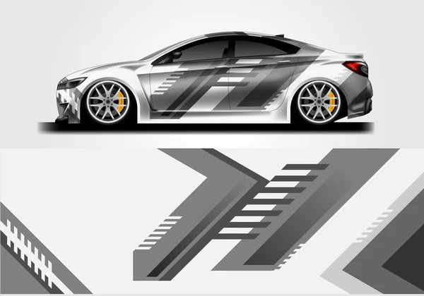 Car Wrap Design Sport Background Vector — 스톡 벡터